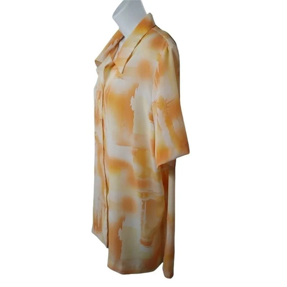 Vintage  Jahhan Button Down Blouse, Peach, XXXL - Picture 5 of 7